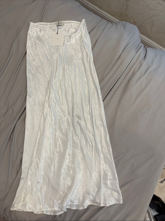 DISSH Dresses & Skirts - DISSH White Satin Maxi Slip Skirt